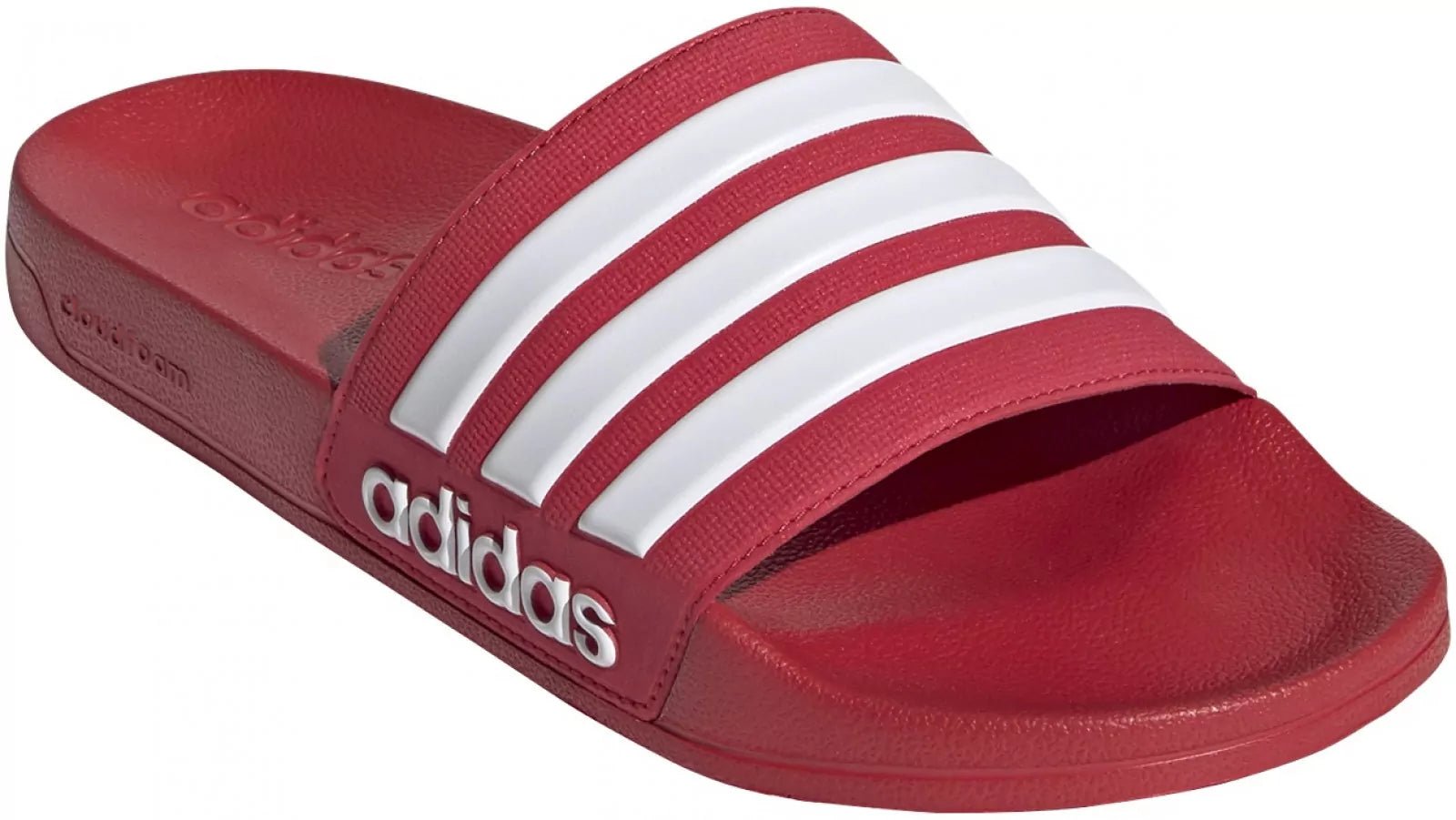 adidas Men's Adilette Shower Slides Red/White - Best Buy Soccer